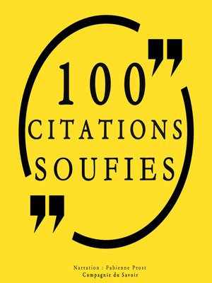 cover image of 100 citations soufies